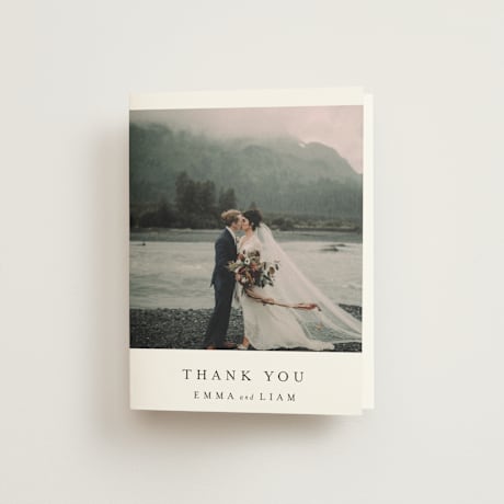 Folded Wedding Thank You Cards