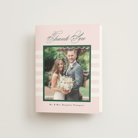 Folded Wedding Thank You Cards
