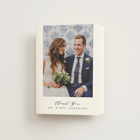 Folded Wedding Thank You Cards