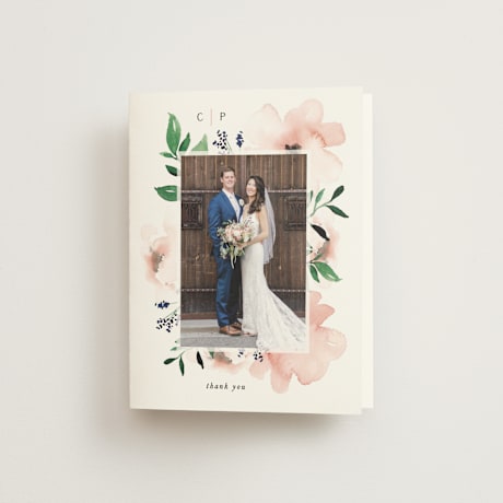 Folded Wedding Thank You Cards