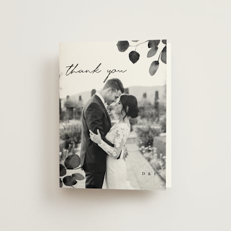 Folded Wedding Thank You Cards