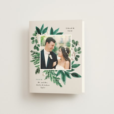 Folded Wedding Thank You Cards