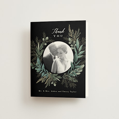 Folded Wedding Thank You Cards