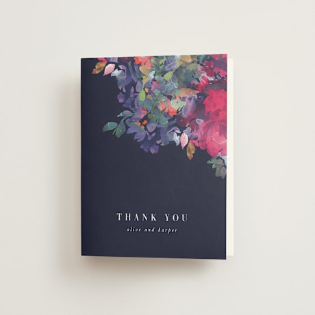 Folded Wedding Thank You Cards