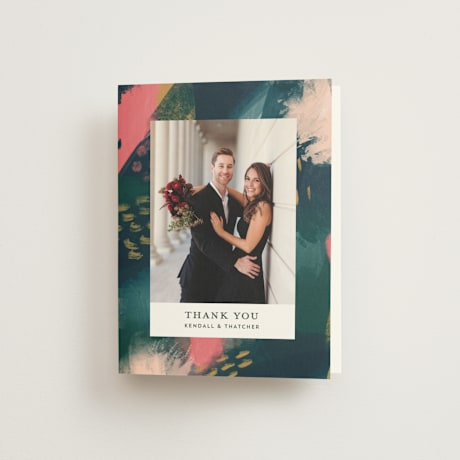 Folded Wedding Thank You Cards