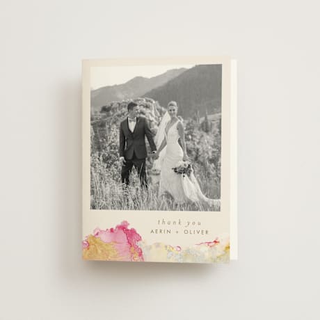 Folded Wedding Thank You Cards