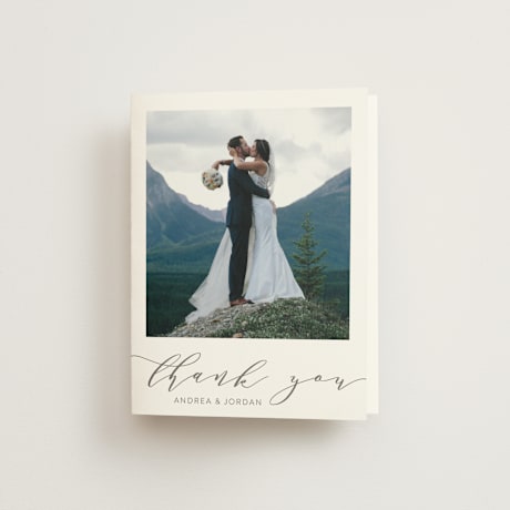 Folded Wedding Thank You Cards