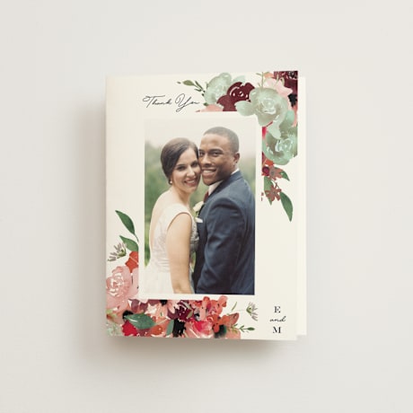Folded Wedding Thank You Cards