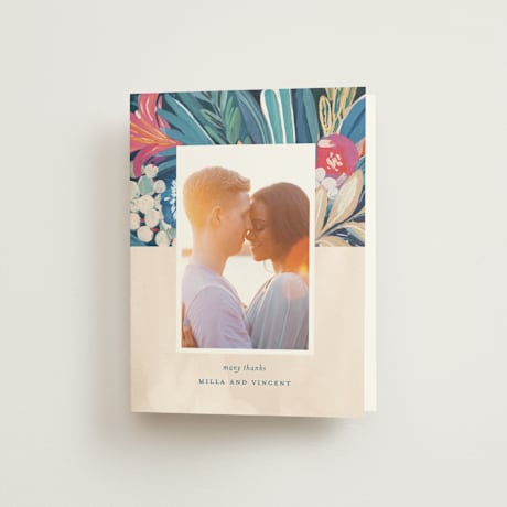 Folded Wedding Thank You Cards