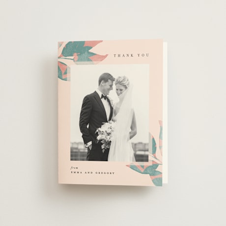 Folded Wedding Thank You Cards