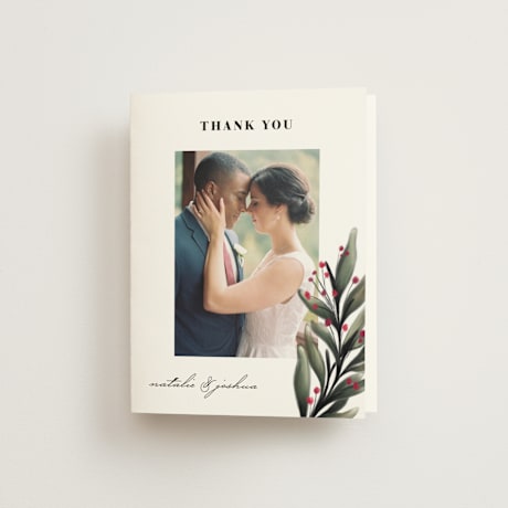 Folded Wedding Thank You Cards