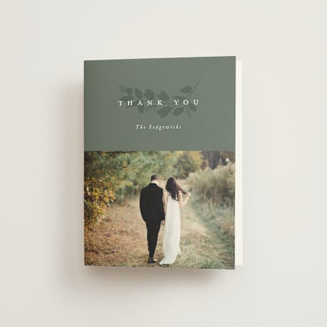 Folded Wedding Thank You Cards
