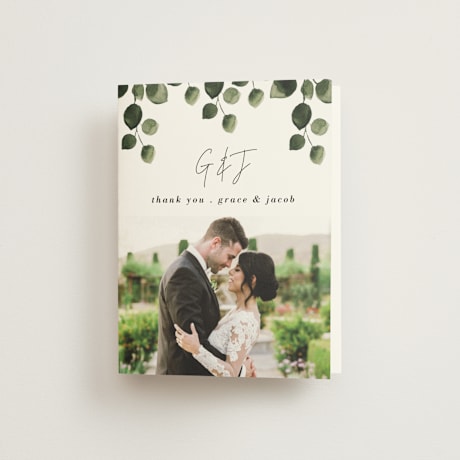 Folded Wedding Thank You Cards
