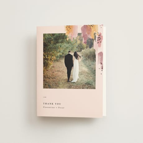 Folded Wedding Thank You Cards