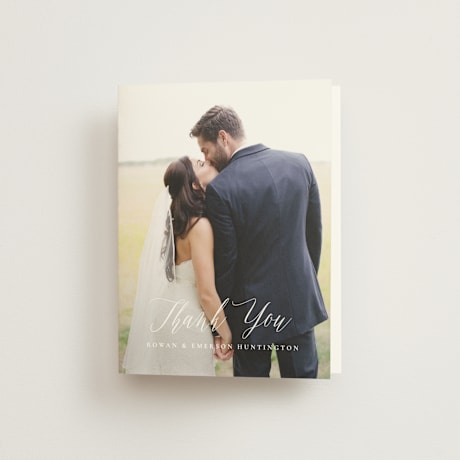 Folded Wedding Thank You Cards