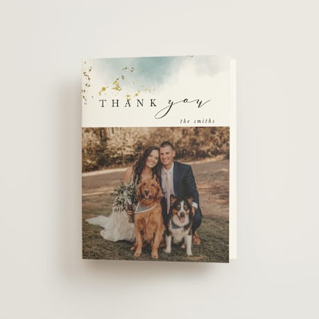 Folded Wedding Thank You Cards