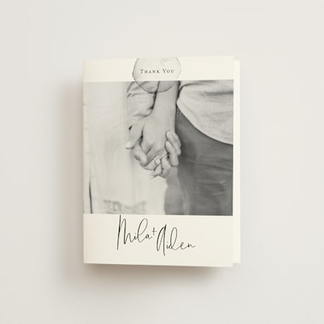 Folded Wedding Thank You Cards