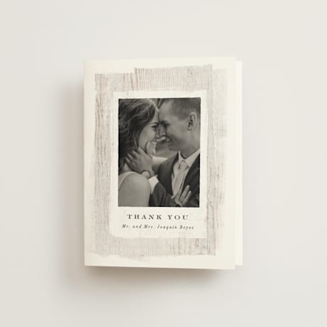 Folded Wedding Thank You Cards
