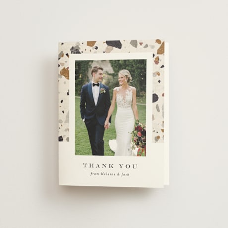 Folded Wedding Thank You Cards