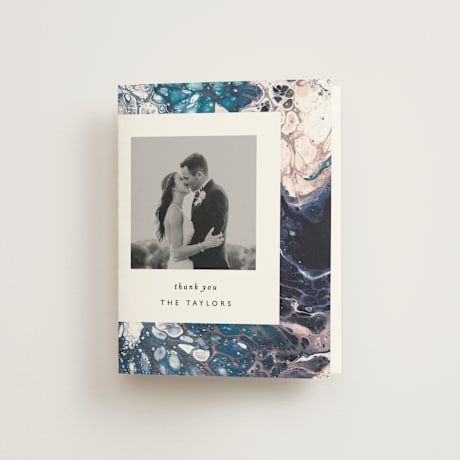 Folded Wedding Thank You Cards