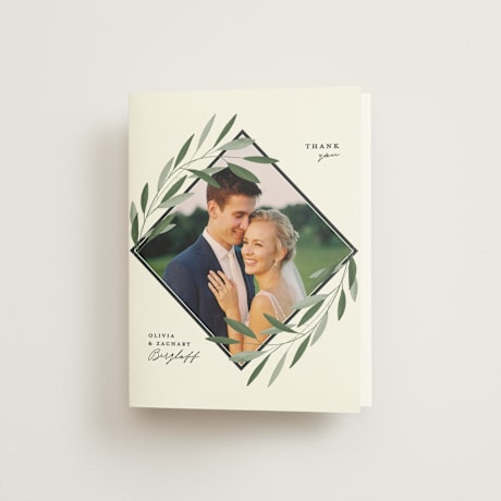 Folded Wedding Thank You Cards