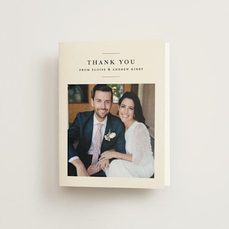 Folded Wedding Thank You Cards