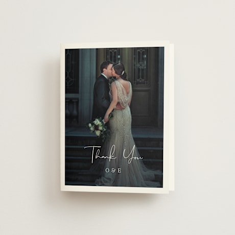 Folded Wedding Thank You Cards