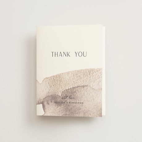 Folded Wedding Thank You Cards