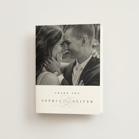 Folded Wedding Thank You Cards