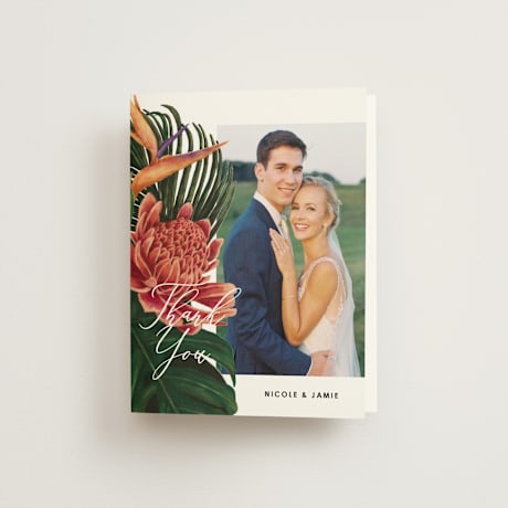 Folded Wedding Thank You Cards