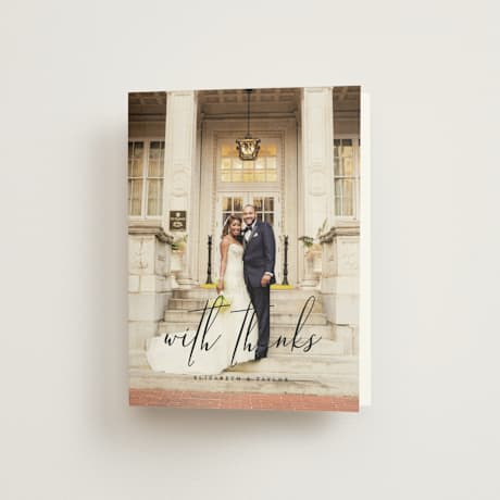 Folded Wedding Thank You Cards