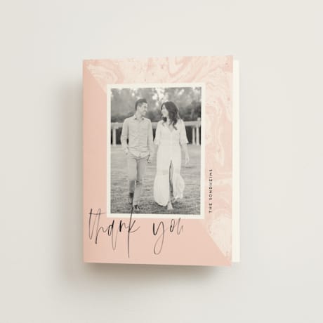 Folded Wedding Thank You Cards