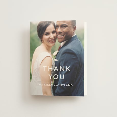 Folded Wedding Thank You Cards