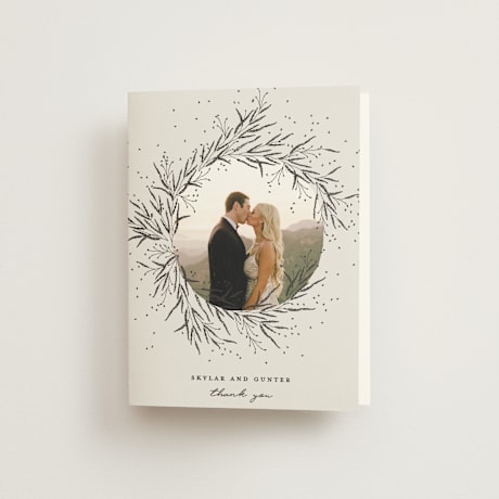 Folded Wedding Thank You Cards