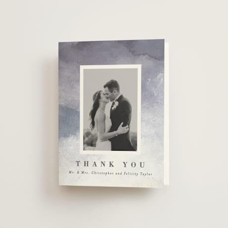Folded Wedding Thank You Cards