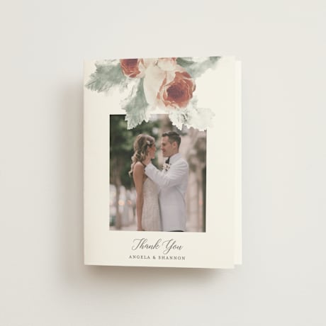 Folded Wedding Thank You Cards