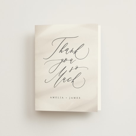 Folded Wedding Thank You Cards
