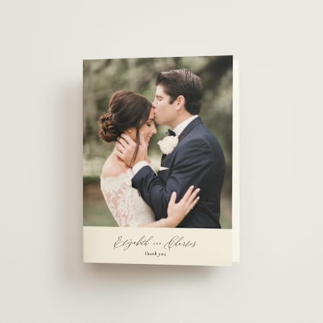 Folded Wedding Thank You Cards
