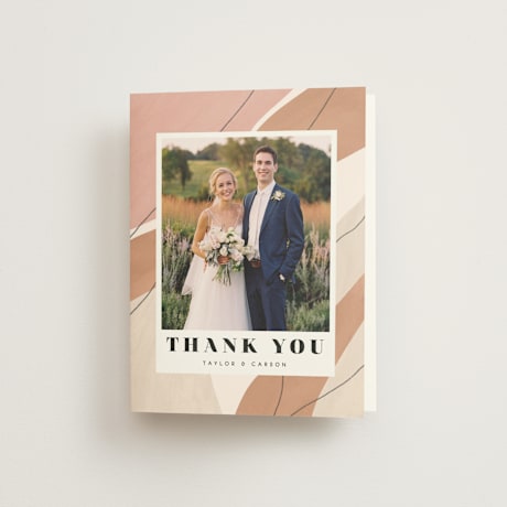 Folded Wedding Thank You Cards