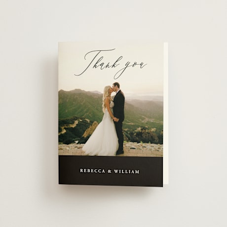 Folded Wedding Thank You Cards