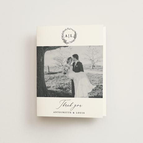 Folded Wedding Thank You Cards