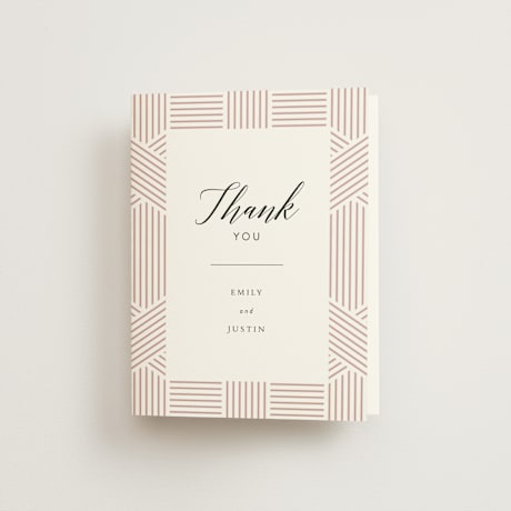 Folded Wedding Thank You Cards