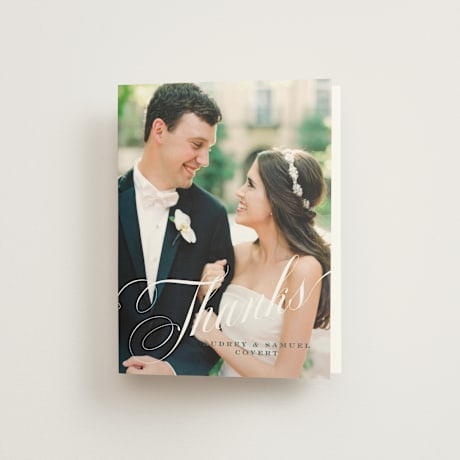 Folded Wedding Thank You Cards