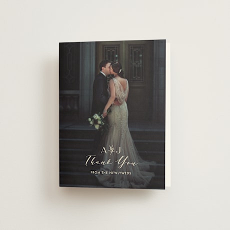 Folded Wedding Thank You Cards