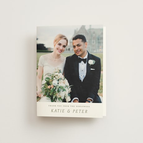 Folded Wedding Thank You Cards