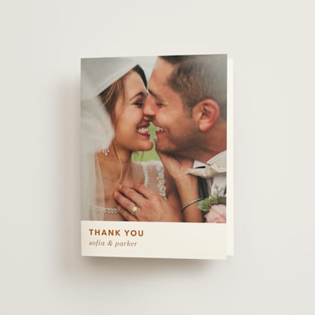Folded Wedding Thank You Cards