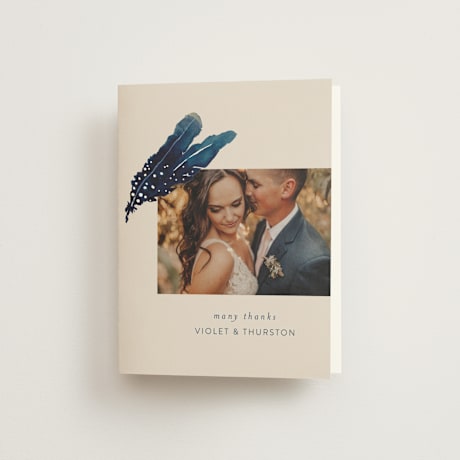 Folded Wedding Thank You Cards