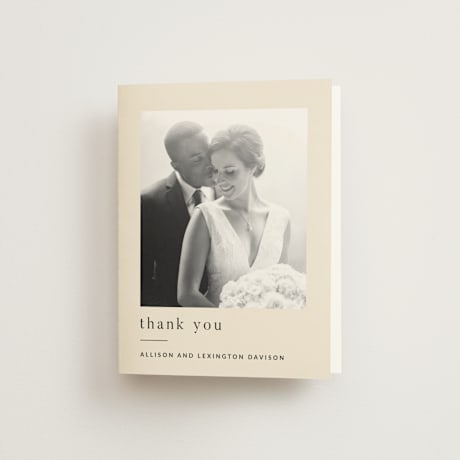 Folded Wedding Thank You Cards