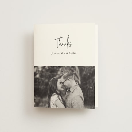 Folded Wedding Thank You Cards