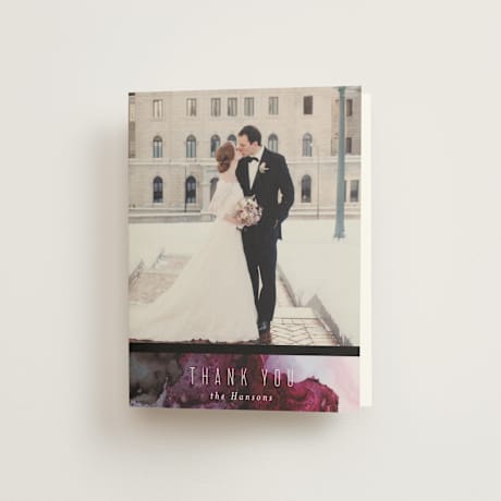Folded Wedding Thank You Cards
